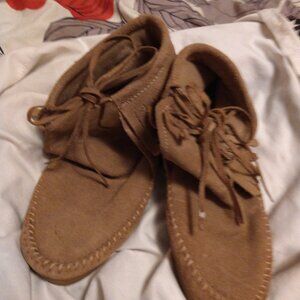 Brown moccasins size 7